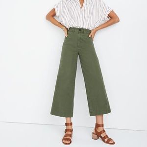 Madewell Emmett wide leg cropped pants sz 25